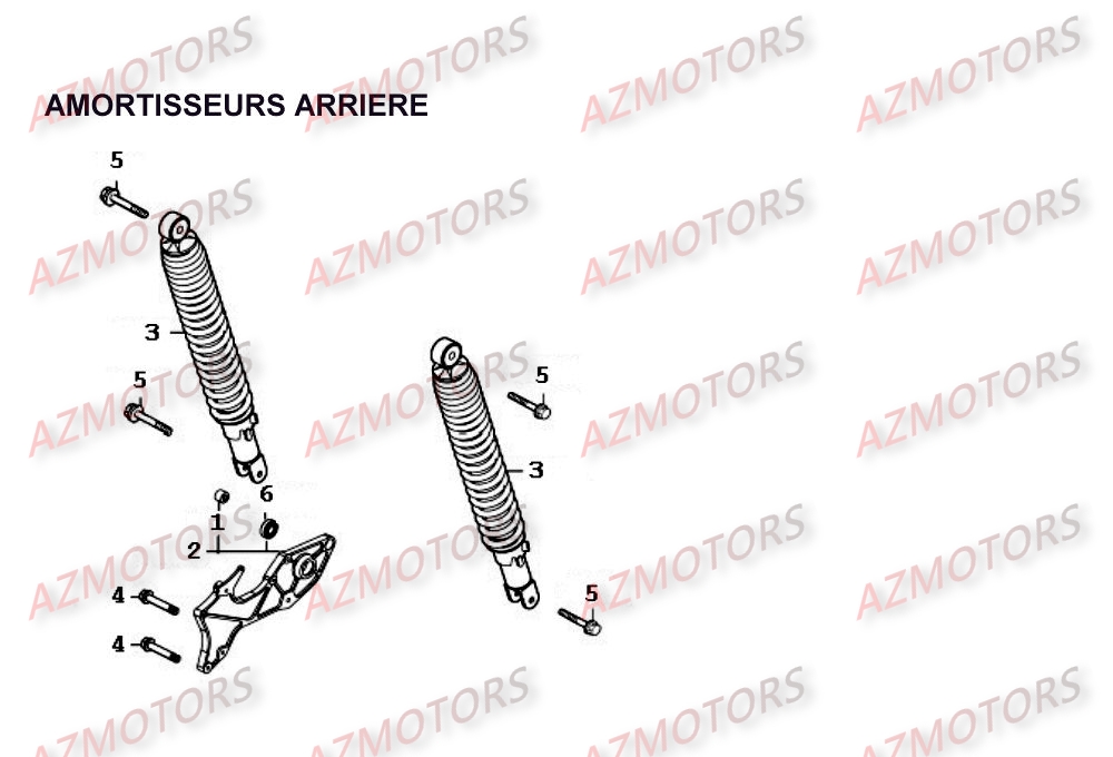 AMORTISSEURS ARRIERE KYMCO PEOPLE250 II