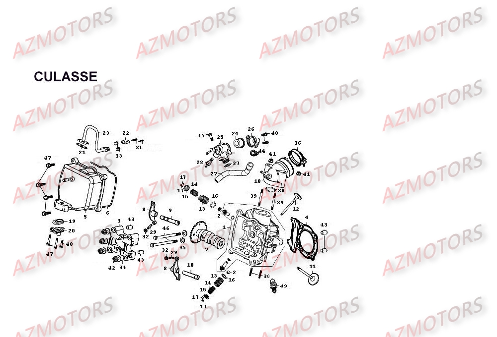 CULASSE KYMCO Pièces Scooter Kymco People PEOPLE 250 4T EURO II-