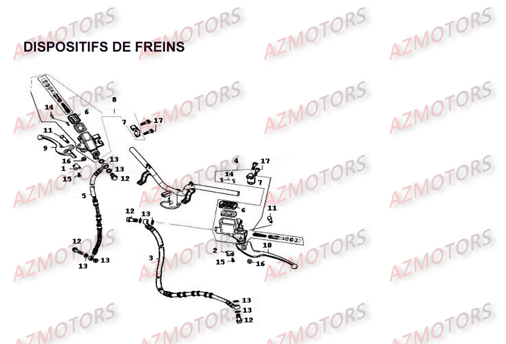 Dispositifs De Freins KYMCO Pièces Scooter Kymco PEOPLE 250 4T EURO II-