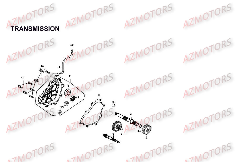 Transmission KYMCO Pièces Scooter Kymco PEOPLE 250 4T EURO II-