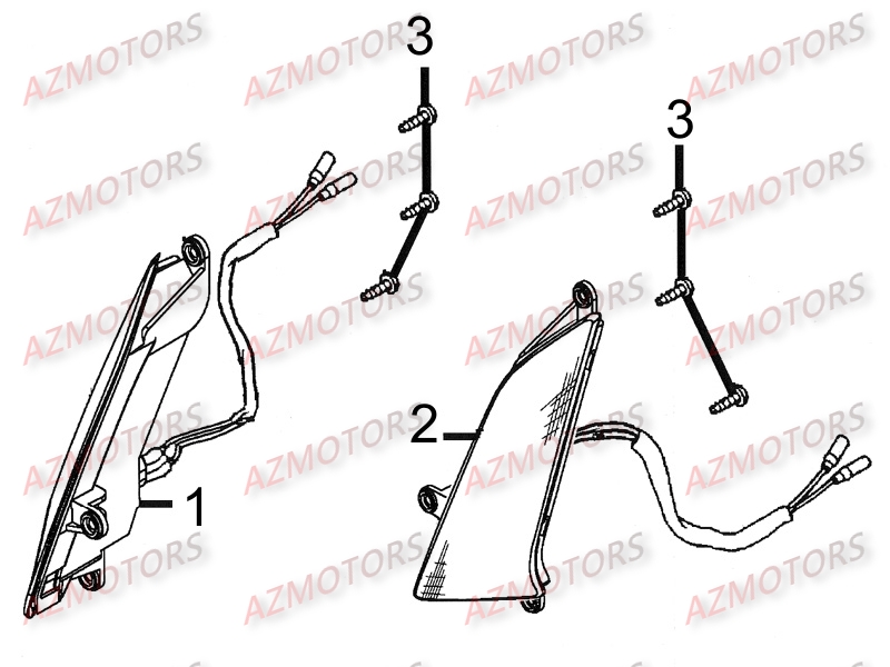 Clignotants KYMCO Pièces PEOPLE 250 S AFI 4T EURO III