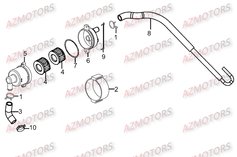 RENIFLARD KYMCO PEOPLE250 S AFI III