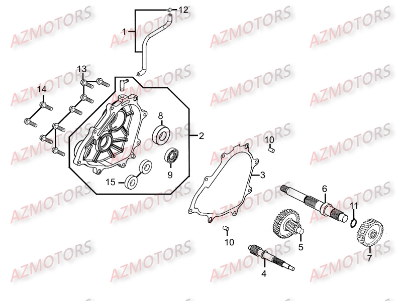 TRANSMISSION KYMCO Pièces Scooter Kymco PEOPLE 250 S AFI 4T EURO III