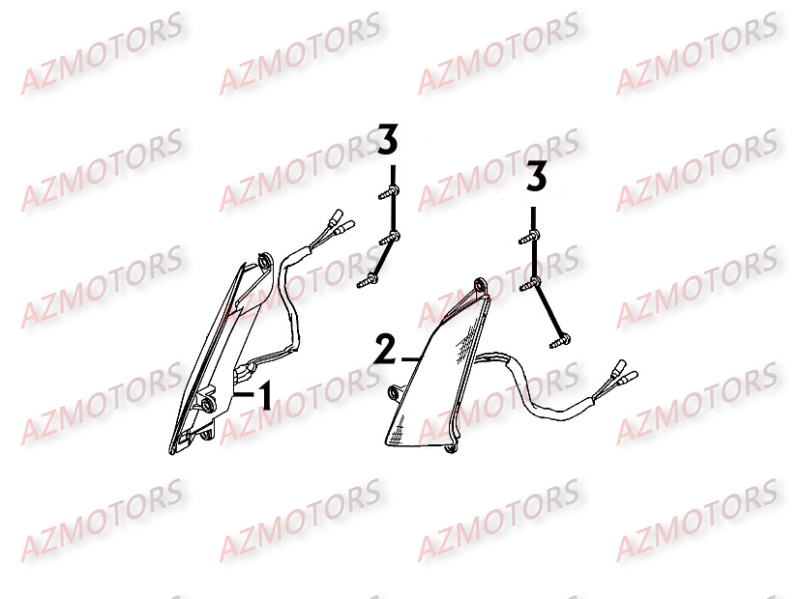 CLIGNOTANTS AVANT pour PEOPLE250-S-II