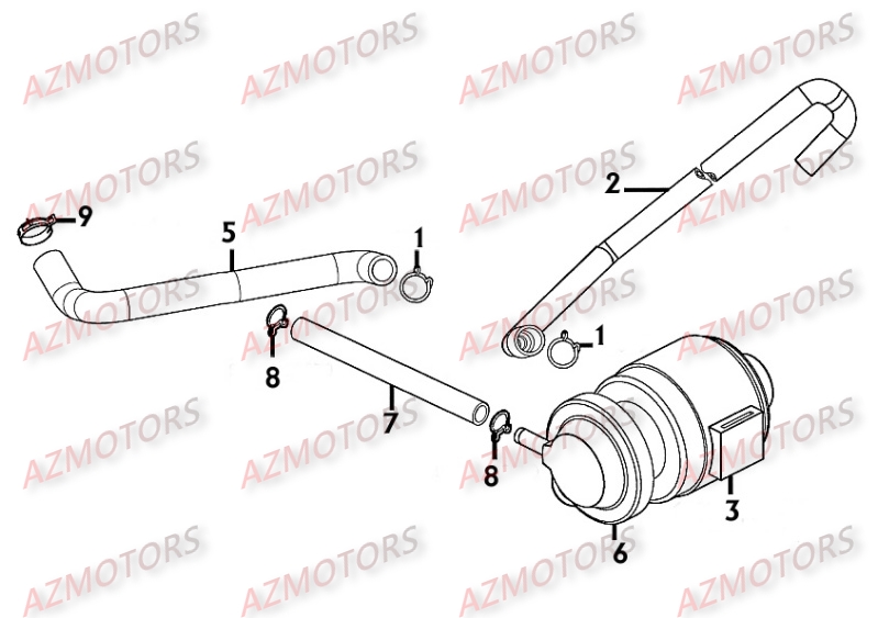 DEPOLLUTION KYMCO Pièces Scooter Kymco PEOPLE 250 S 4T EURO II -