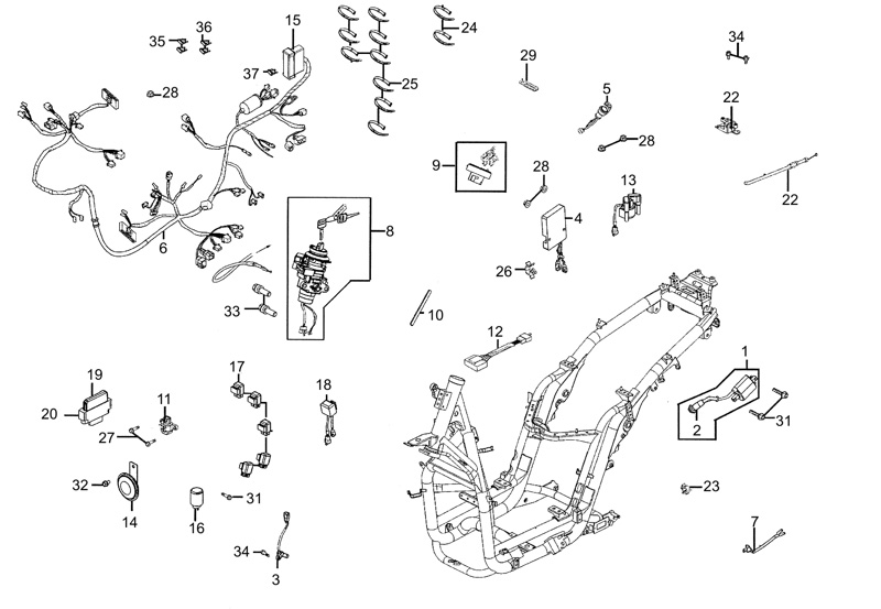 EQUIPEMENT ELECTRIQUE AZMOTORS PEOPLE300 GT III