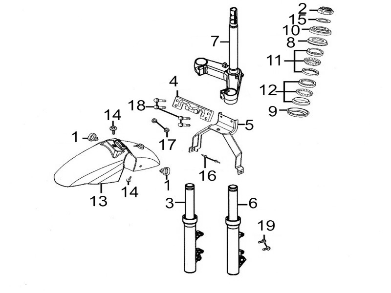 FOURCHE pour PEOPLE300-S-AFI-III