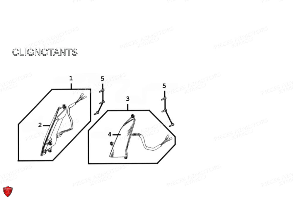 Clignotants KYMCO Pièces Scooter Kymco PEOPLE 125 S 4T EURO III (BA25BA)