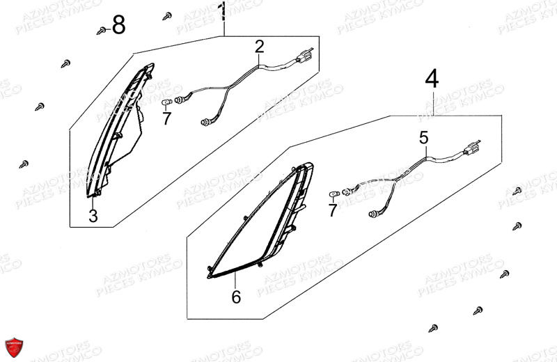 CLIGNOTANTS pour PEOPLE GT 300I