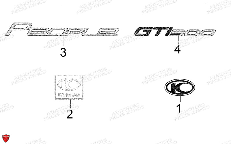 DECORS KYMCO PEOPLE GT 300I