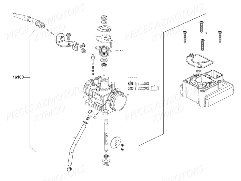 CARBURATION KYMCO PEOPLE S 125 E4