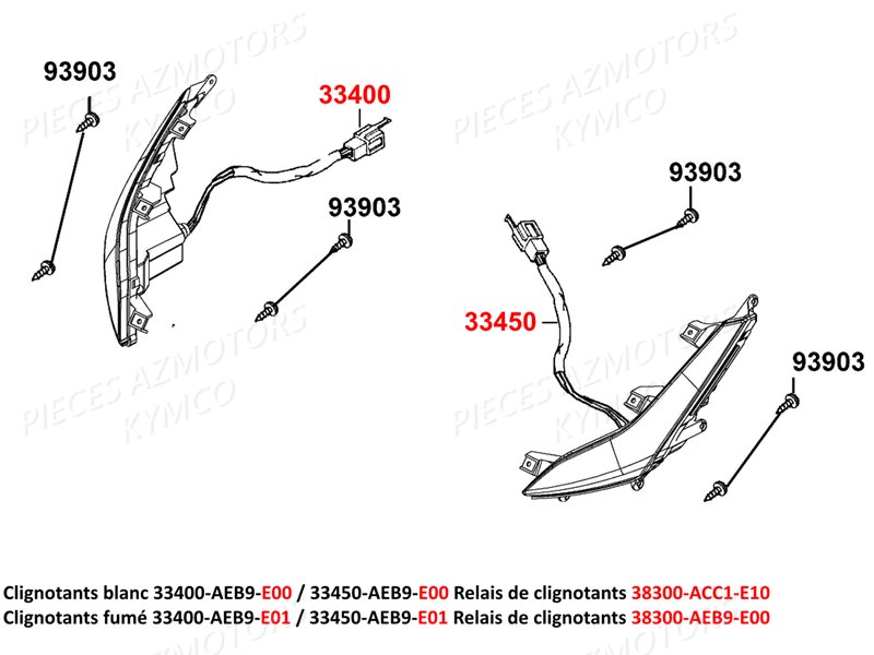 CLIGNOTANTS pour PEOPLE S 125 E4