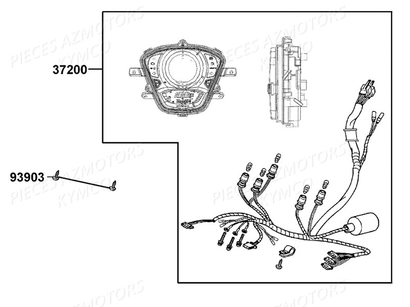 COMPTEUR DE VITESSES pour PEOPLE S 125 E4