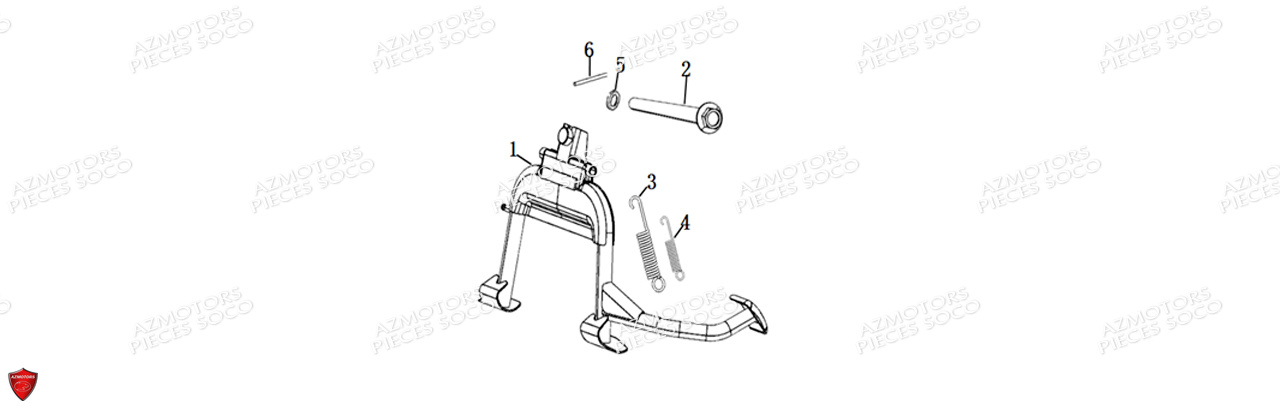 BEQUILLE_CENTRALE_CPX SUPER SOCO Pieces Scooters Electrique CPx -