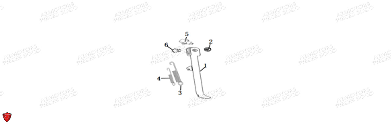Bequille Laterale Cpx SUPER SOCO Pieces Scooters CPx -