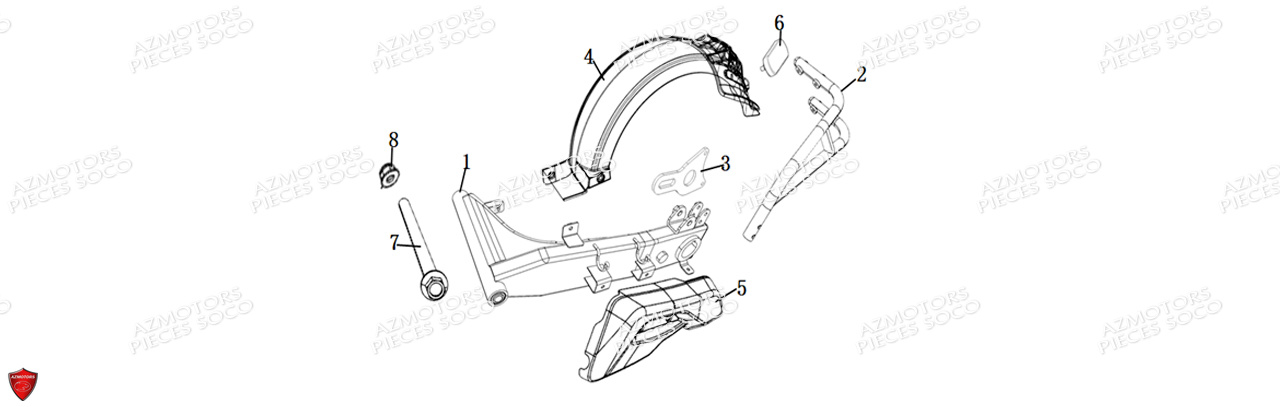 Bras Oscillant Cpx SUPER SOCO Pieces Scooters CPx -
