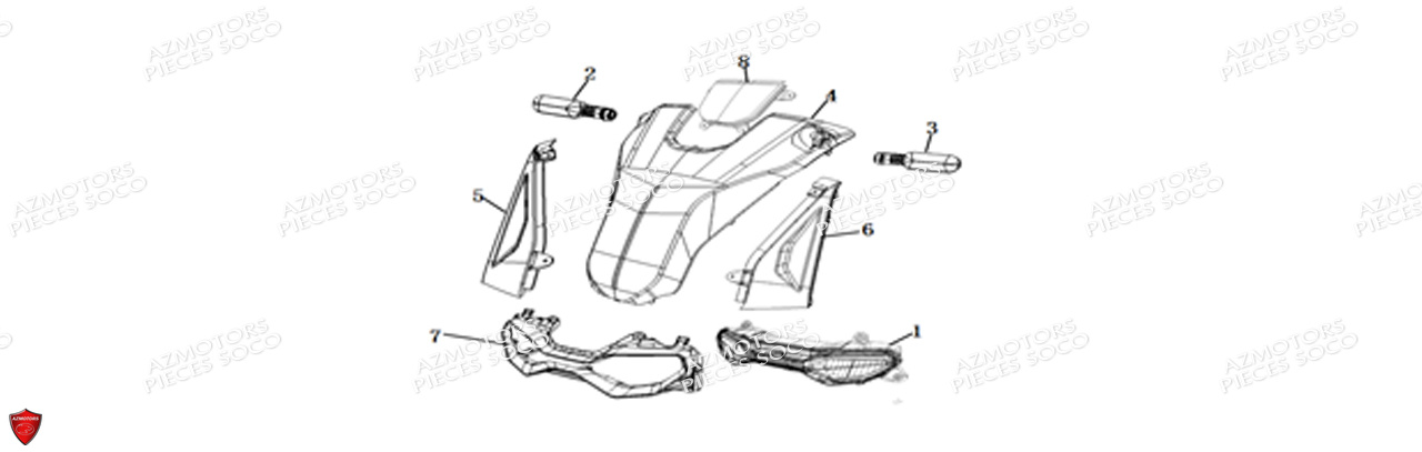 FEU AVANT CPX SUPER SOCO PIECES CPX