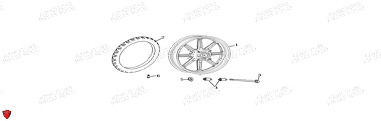 ROUE AVANT CPX SUPER SOCO PIECES CPX