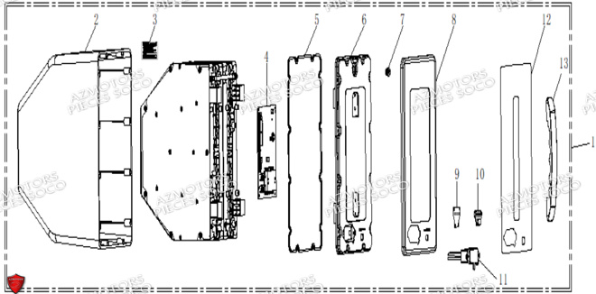 Batterie Battery SUPER SOCO Pièces CUx Pro SOCO ORIGINE
