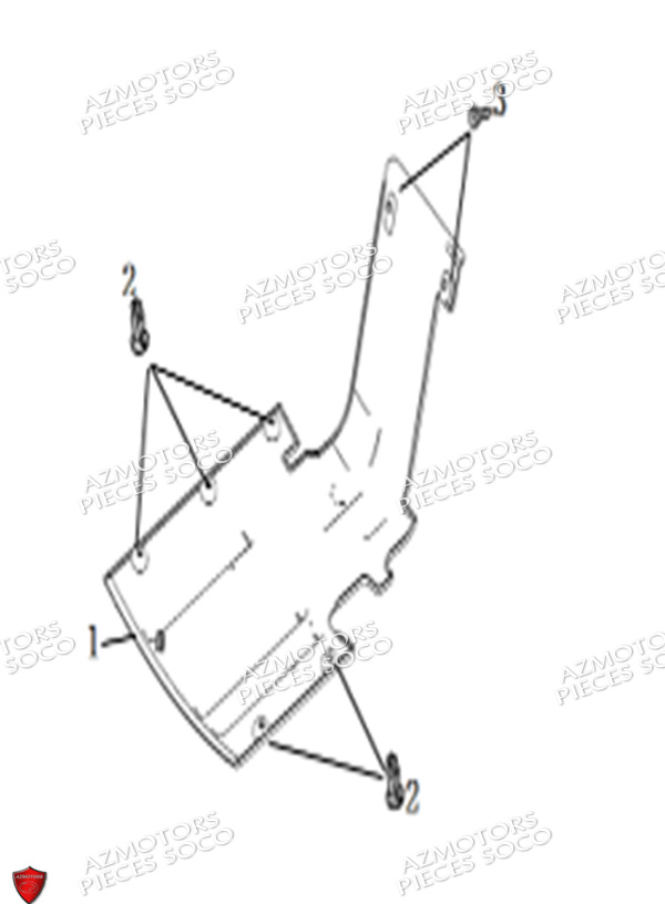 CARENAGES BAS-BOTTOM COVER pour PIECES CUX PRO