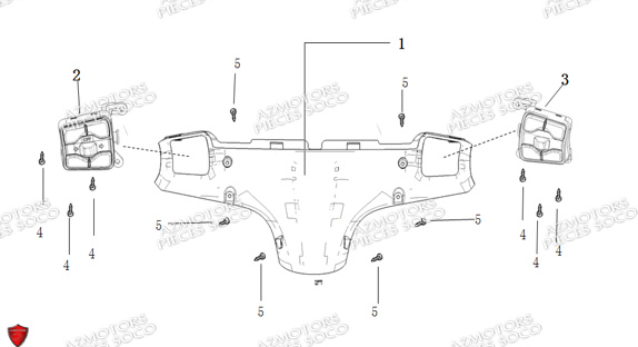 Commodos Combination Switch SUPER SOCO Pièces CUx Pro SOCO ORIGINE