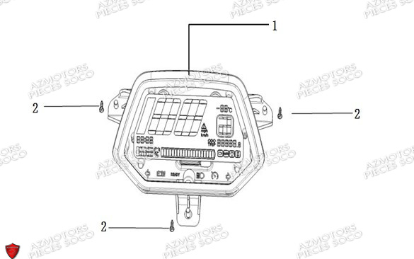 Compteur Speedometer SUPER SOCO Pièces CUx Pro SOCO ORIGINE