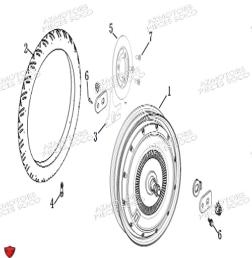 Moteur Motor SUPER SOCO Pièces CUx Pro SOCO ORIGINE