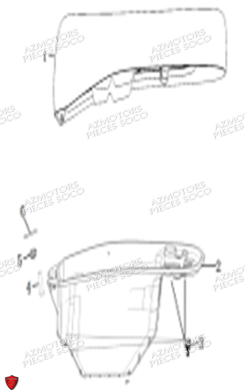 Selle Cushion SUPER SOCO Pièces CUx Pro SOCO ORIGINE