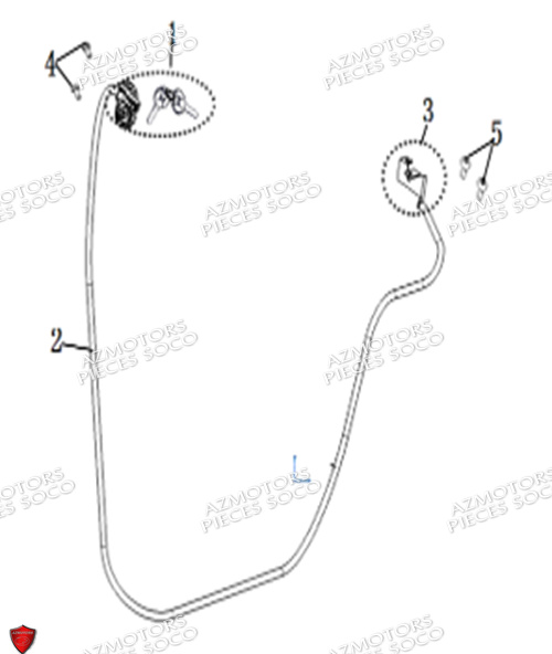 Verrou Lock SUPER SOCO Pièces CUx Pro SOCO ORIGINE
