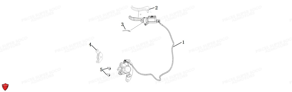 Frein Arriere Cu X SUPER SOCO Pièces CUx SOCO ORIGINE