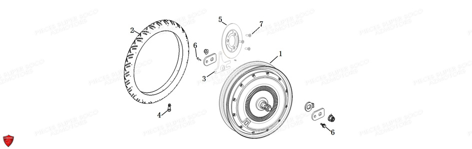 Moteur Cu X SUPER SOCO Pièces CUx SOCO ORIGINE