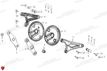 Repose Pieds Tc SUPER SOCO Pièces TC (50cc) SOCO ORIGINE