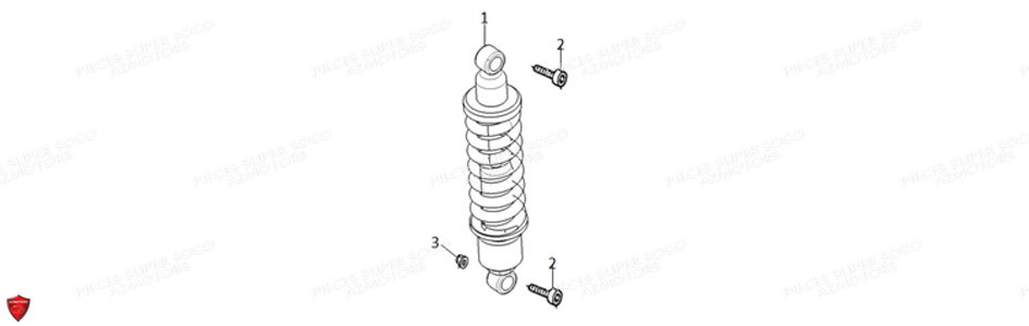 SUSPENSION ARRIERE TC MAX SUPER SOCO PIECES TC MAX