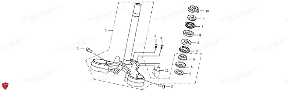 TE INFERIEUR TC MAX SUPER SOCO PIECES TC MAX