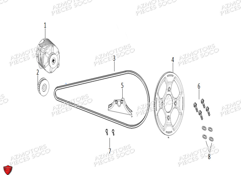 Moteur SUPER SOCO Pièces TC Max 95 Km (125cc) SOCO ORIGINE