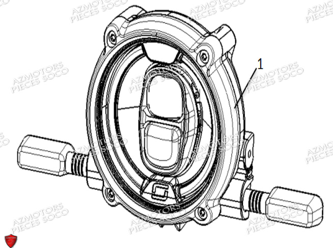 Phare Avant SUPER SOCO Pièces TC Max 95 Km (125cc) SOCO ORIGINE