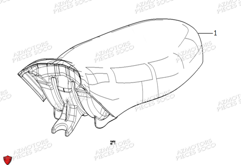 Selle SUPER SOCO Pièces TC Max 95 Km (125cc) SOCO ORIGINE