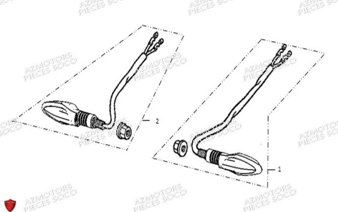 Clignotants Arriere SUPER SOCO Pièces TSx (50cc) SOCO ORIGINE