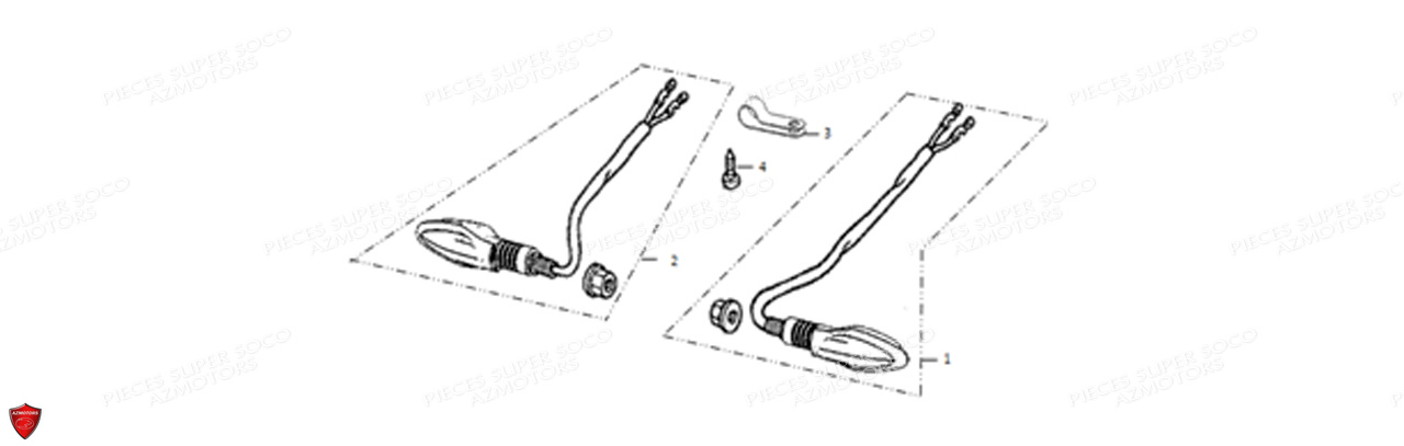 CLIGNOTANTS ARRIERE TSX SUPER SOCO PIECES TSX