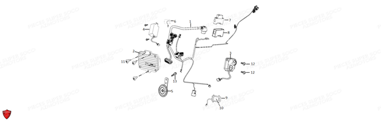 Faisecau Tsx SUPER SOCO Pièces TSx SOCO ORIGINE