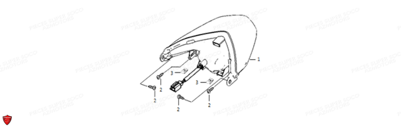 FEU ARRIERE TSX SUPER SOCO PIECES TSX