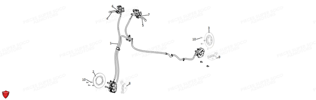 Freinage Tsx SUPER SOCO Pièces TSx SOCO ORIGINE