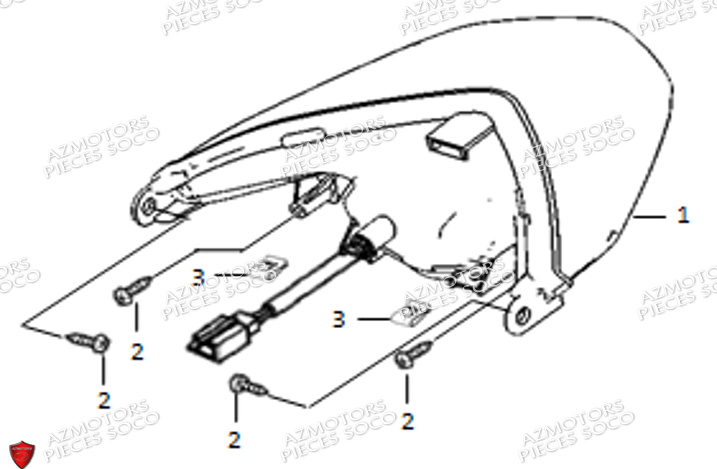 Phare Arriere SUPER SOCO Pièces TSx (50cc) SOCO ORIGINE