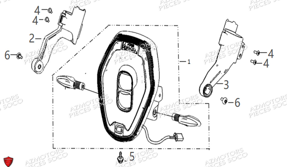 Phare Avant SUPER SOCO Pièces TSx (50cc) SOCO ORIGINE