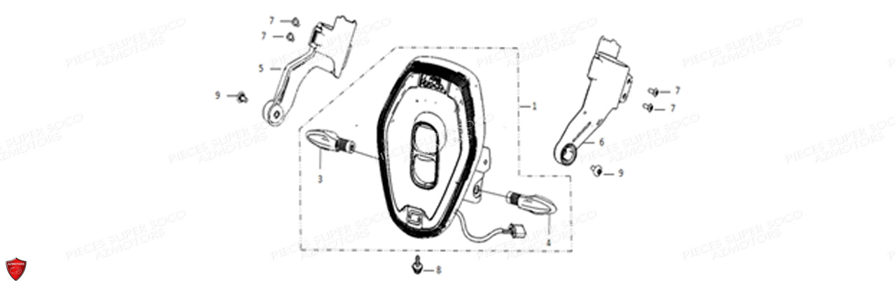 Phare Avant Tsx SUPER SOCO Pièces TSx SOCO ORIGINE