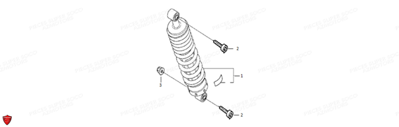 SUSPENSION ARRIERE TSX SUPER SOCO PIECES TSX