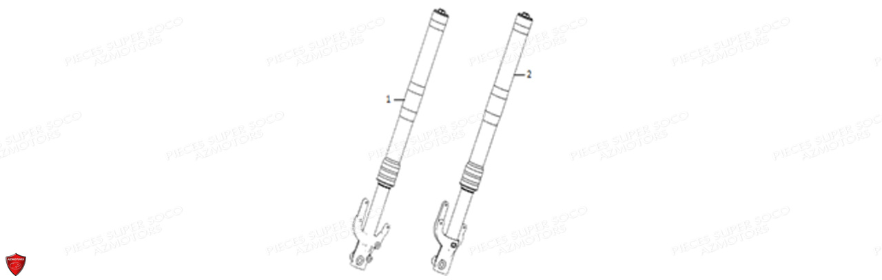 SUSPENSION AVANT TSX SUPER SOCO PIECES TSX