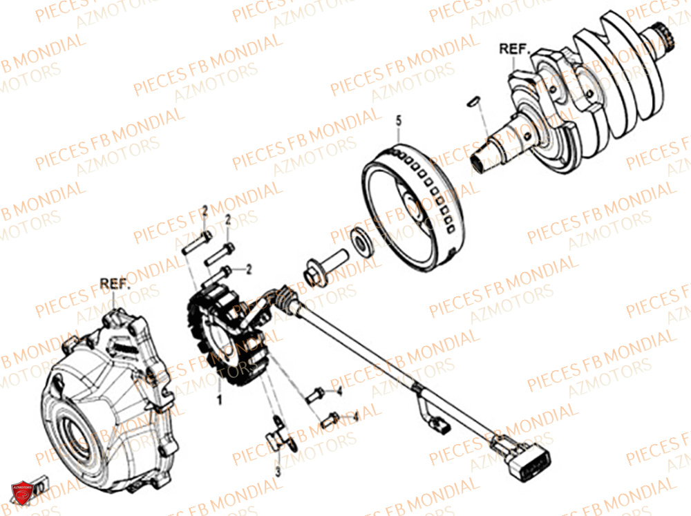 Allumage FB MONDIAL Pieces PIEGA 452 ABS M4