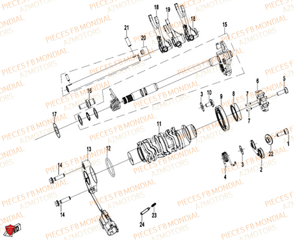 Selection FB MONDIAL Pieces PIEGA 452 ABS M4
