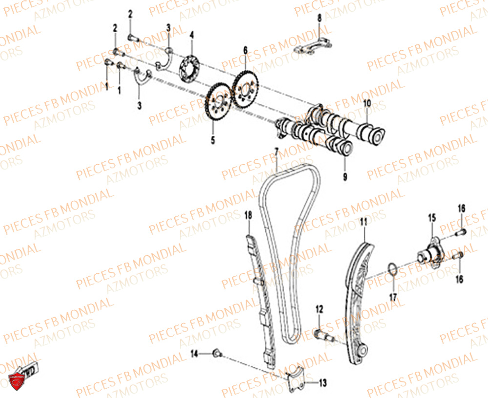 Distribution FB MONDIAL Pieces PIEGA 452 ABS M5